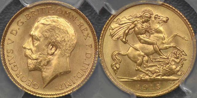 1915 Sydney Half Sovereign
