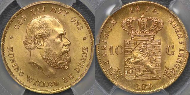 1875 Ten Gulden