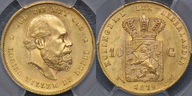 1879 Ten Gulden