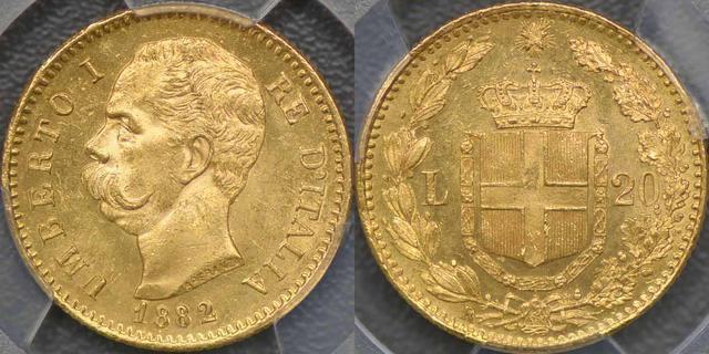 1882 Twenty Lire