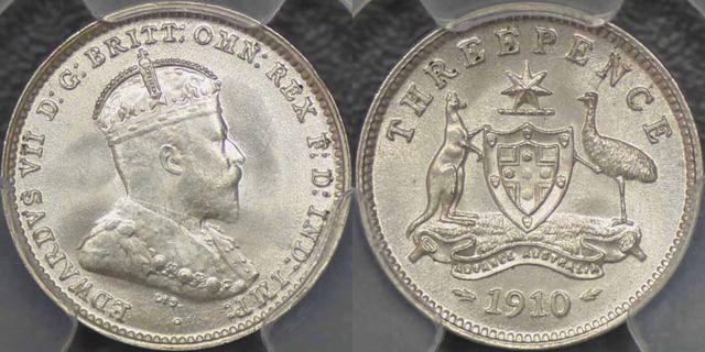 1910 Threepence