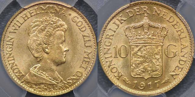 1917 Ten Gulden