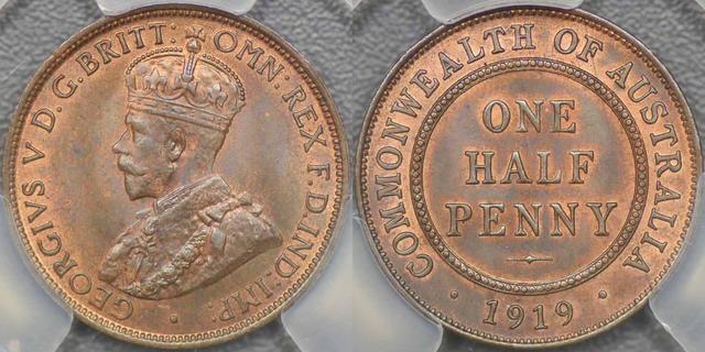 1919 Halfpenny