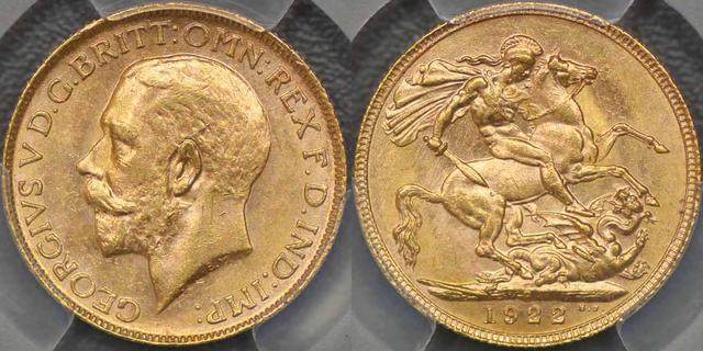 1922 Perth Sovereign
