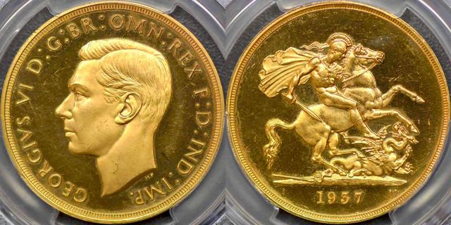 1937 Proof Five Pound