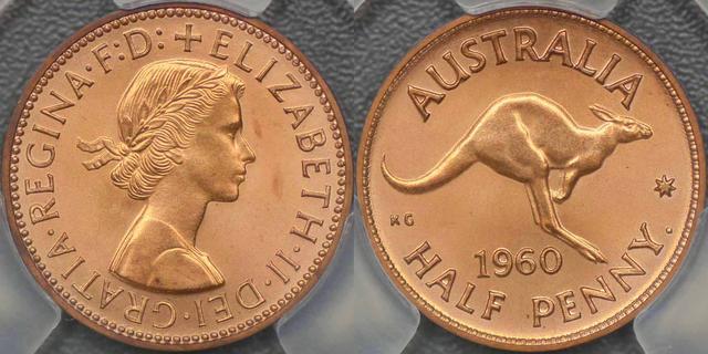 1960 Proof Halfpenny