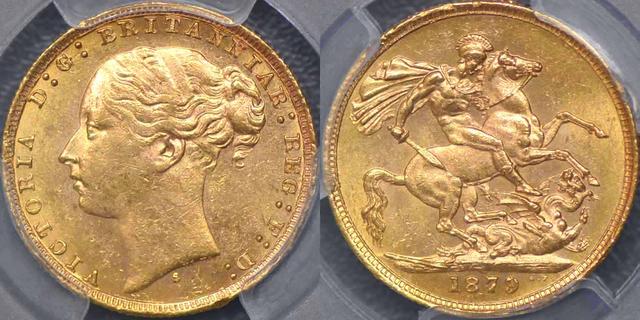 1879 Sydney St George Reverse Sovereign