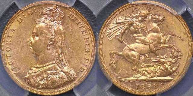 1888 Melbourne Sovereign
