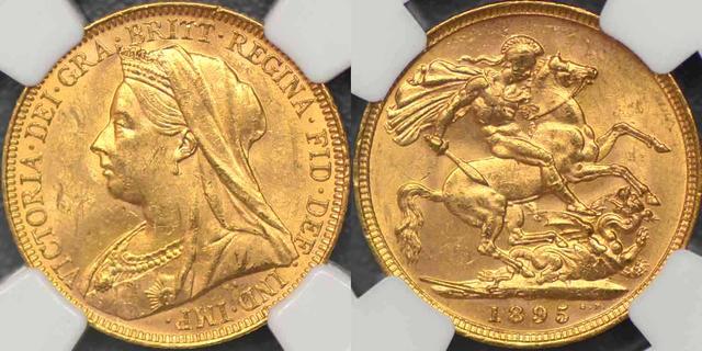 1895 Melbourne Sovereign