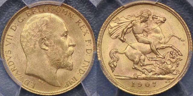 1907 Melbourne Half Sovereign