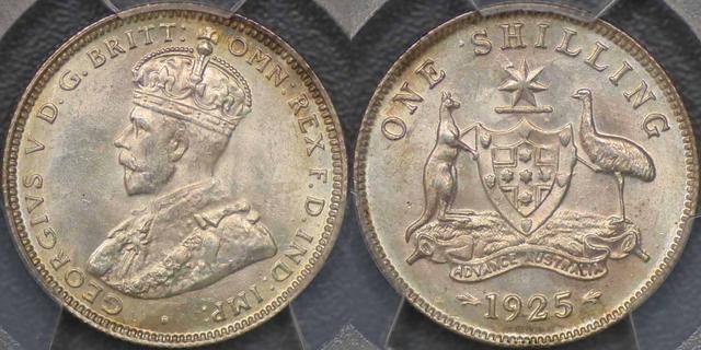 1925/3 Overdate Shilling
