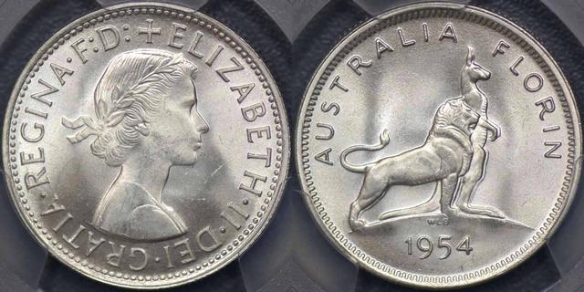 1954 Royal Visit Florin