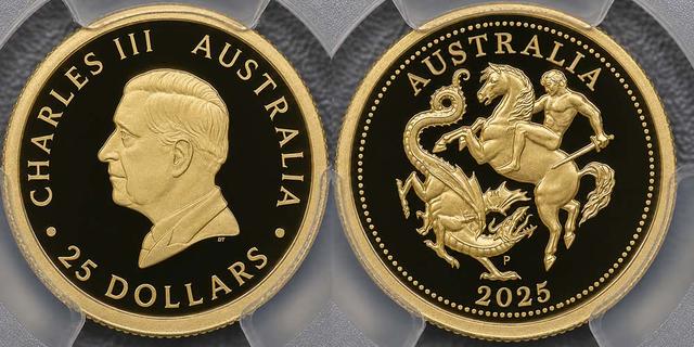 2025 Perth Mint "Sovereign" Twenty-five Dollars